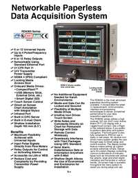 Thumbnail of document Data Sheet - RD8306-2GB-R12-C24-XP Network Paperless Recorder
